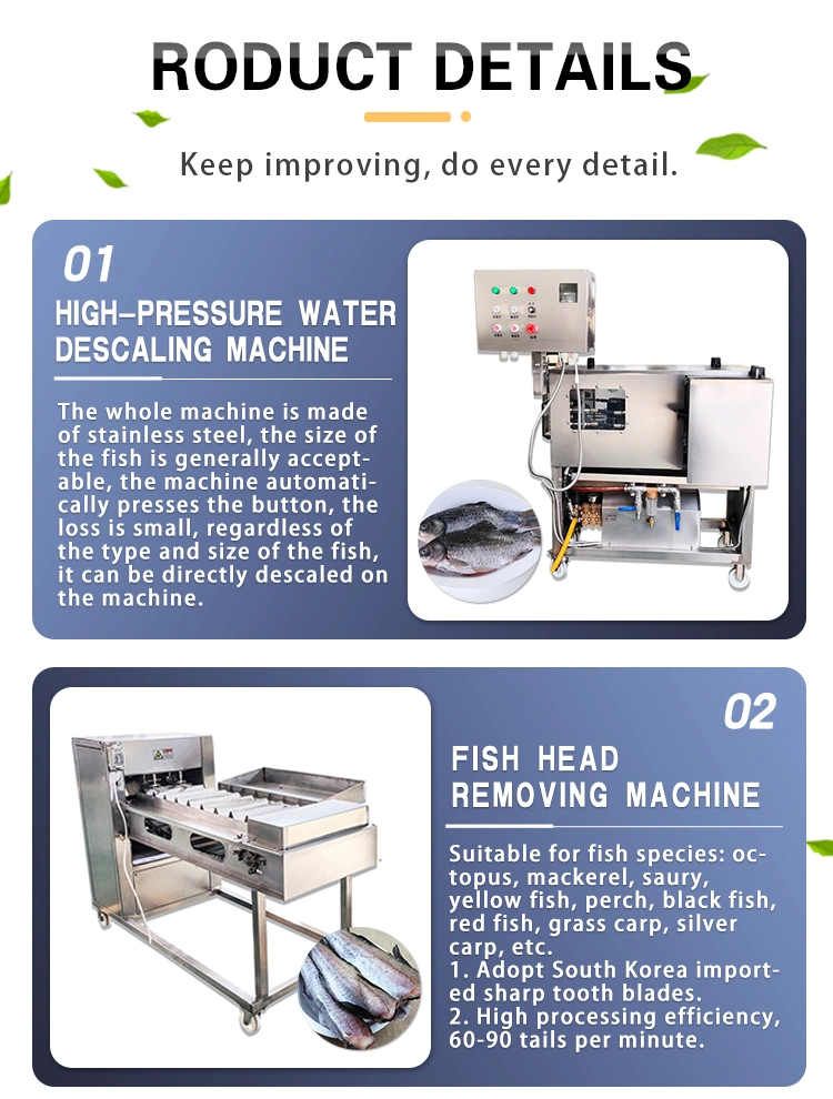 Fish Descaling Machine Fish Killing Scaling Gutting Filleting Peeling Washing Machine Commercial Fish Cleaning Scale Removing Processing Machines